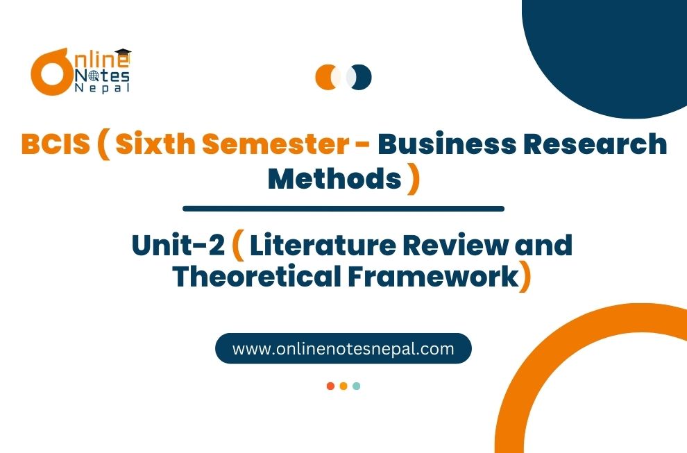 Unit II: Literature Review and Theoretical Framework